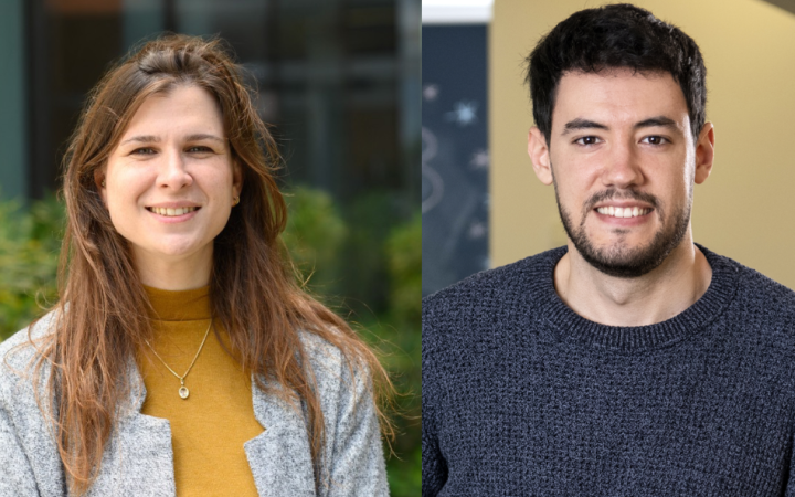 Side by side headshots of the Amon Award 2026 winners