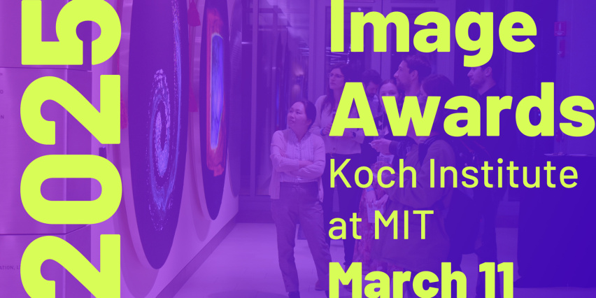 Public Galleries with an overlay of pink and indigo and event info in neon yellow