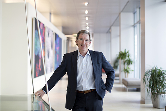 Tyler Jacks in the Koch Institute Public Galleries
