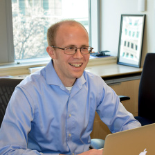 Michael Birnbaum at a laptop