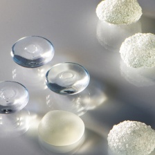 breast implants with various surface textures