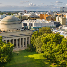Aerial photo of the MIT campus