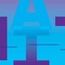 blue and purple graphic with the letters MIT and AI 