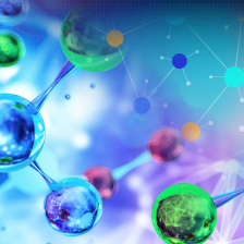 Mix of colorful peptides