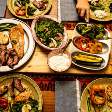 Photo of various plates of foods