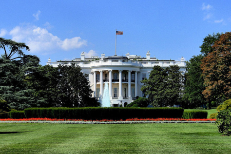 White House from the North Lawn