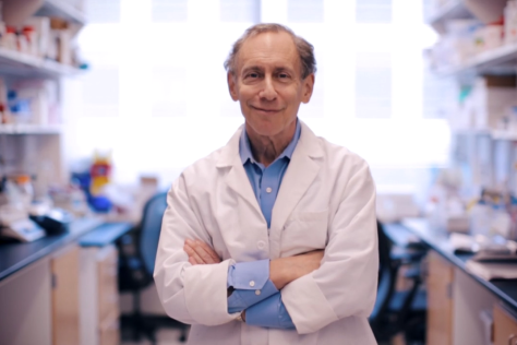 Bob Langer in a lab coat