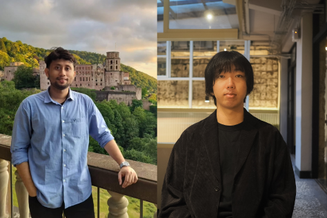 Side by side headshots of Sourav Ghosh and Kotaro Tomuro, winners of the 2025 Angelika Amon Young Scientist Award