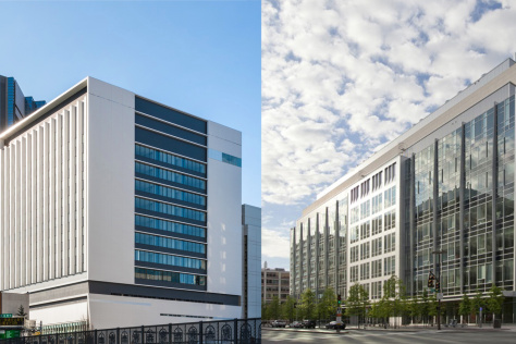 two buildings